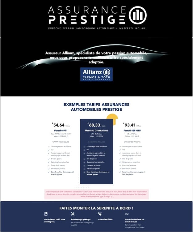 Landing page